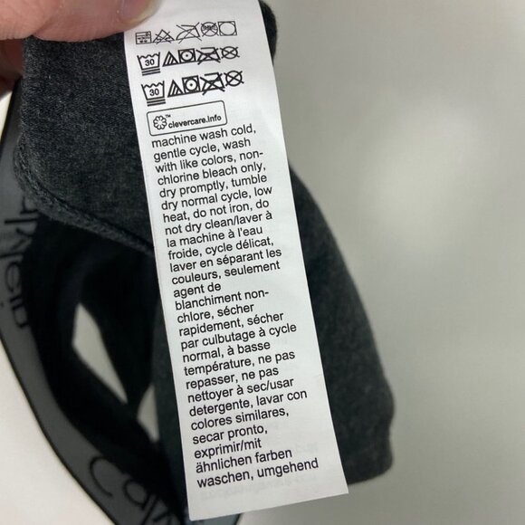 NEW Calvin Klein Black Spell Out Panties Size Medium Logo Thong Underwear NWOT M - Picture 7 of 8